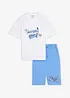 Loose fit-T-skjorte og lang jersey-bermudashorts i 100% økologisk bomull (2-delt sett), bonprix