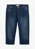 Lett jeans i ¾-lengde med stretchlinning, Regular Fit, bonprix