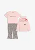 Sweatshirt og leggings av 100% økologisk bomull (3-delt sett), bonprix
