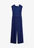 Jumpsuit i lett chiffon med blonder, bonprix
