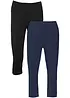 Capri-leggings i smal modell (2-pack), bonprix