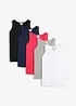 Lang topp i 100% bomull (5-pack), bonprix
