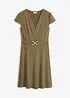 Jerseykjole med dekorativ spenne, bonprix