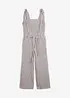 Jumpsuit i bomull med lin, bonprix