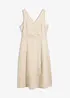 Midikjole i 100% lin, bonprix