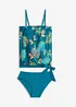 Bandeau-tankini med Multiway-skulderbånd (2-delt sett), bonprix