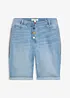 Bermudashorts i denim med broderi og komfortlinning, bonprix