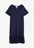 Jerseykjole i viskosemiks med volang, bonprix