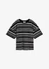 Stripete T-skjorte i 100% bomull, bonprix