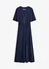 Midikjole i viskose-piké med knytebelte, bonprix