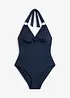Halterneck-badedrakt med ringpynt, bonprix