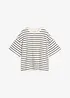 Stripete topp av 100% økologisk bomull, bonprix