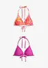 Triangel-bikinitopp (2-pack), bonprix