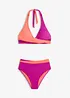 Halterneck-bikini i omslagsstil, bonprix