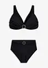 Bustier-bikini (2-delt sett) med ringdetalj, bonprix