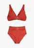Bustier-bikini (2-delt sett) med ringdetalj, bonprix