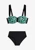 Balconette-bikini (2-delt sett) med vatterte stropper, bonprix