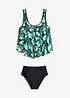 Tankini (2-delt sett) med slangemønster, bonprix