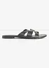 Slip-in sandaler med dekorativ ring, bonprix
