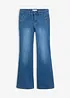Flared-jeans Mid Waist, økologisk bomull, bonprix