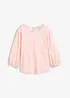 Bluse med volumermer, bonprix