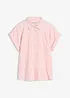 Kortermet bluse i linmiks, bonprix