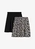 Jerseyskjørt (2-pack), bonprix