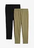 Capri-leggings i smal modell (2-pack), bonprix