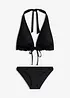 Halterneck-bikini med rysjer (2-delt sett), bonprix