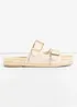 Slip in-sandaler i baststil, bonprix