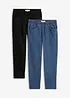 Straight-jeans, Mid Waist, komfortlinning, (2 pack), bonprix