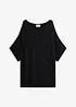 Cold shoulder-topp i viskose, bonprix