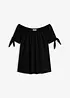 Off shoulder-topp med knyting, bonprix