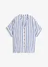 Crinkle bluse i lett viskose, bonprix