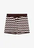 Shorts i strikket stil og linblanding, bonprix