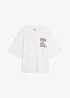 Oversized topp i 100% økologisk bomull, bonprix