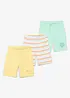 Jersey bermudashorts i 100% økologisk bomull (3-pack), bonprix