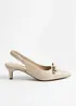 Slingbacks med sløyfe, bonprix