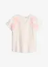 Bluse med blomsterbroderi, bonprix