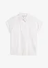 Bomullsbluse med hullbroderi, bonprix