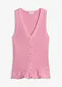 Strikket vest i bomull, bonprix