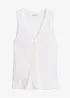 Strikket vest i bomull, bonprix