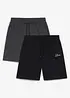Jerseyshorts i tung, økologisk bomull (2-pack), bonprix