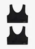 Feel Comfort Seamless-BH-topp (2-pack), bonprix