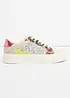 Sneakers fra Tamaris med glitterdetaljer, Tamaris