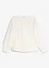 Bluse av strukturert poplin, bonprix