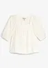 Bluse av strukturert krinklet materiale, bonprix