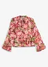 Chiffonbluse med volanger, bonprix