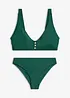 Bustier-bikini med knappepynt, bonprix