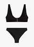 Bustier-bikini med knappepynt, bonprix